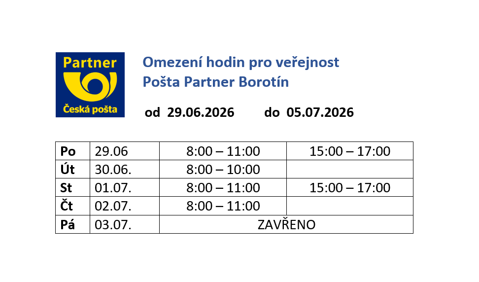 Omezení hodin pro veřejnost