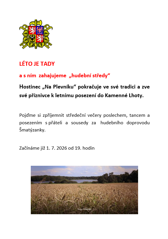 Prázdninové středy v Kamenné Lhotě