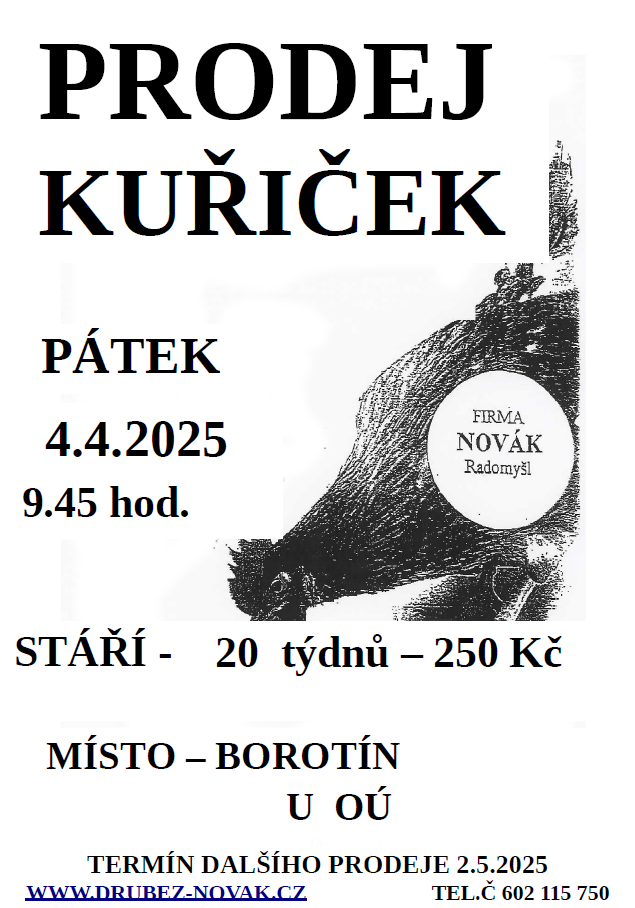 Prodej drůbeže